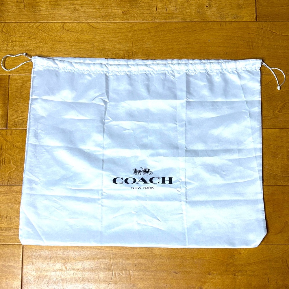 Coach | White Large Cinch Top Bag | Bag Cover | Travel Tote Satchel | Name Brand